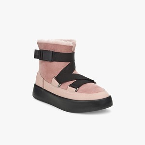 Ugg Classic Boom Buckle Women Classic Boots Pink/Black (7145ECLQY)